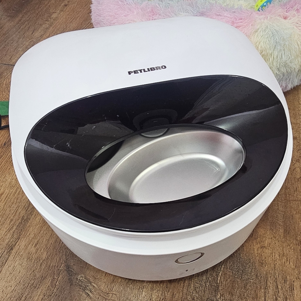 White Steel Bowl Petlibro Polar Cat Small Pet Feeder App Control For Wet Meal